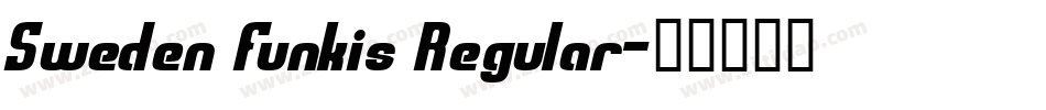 Sweden Funkis Regular字体转换